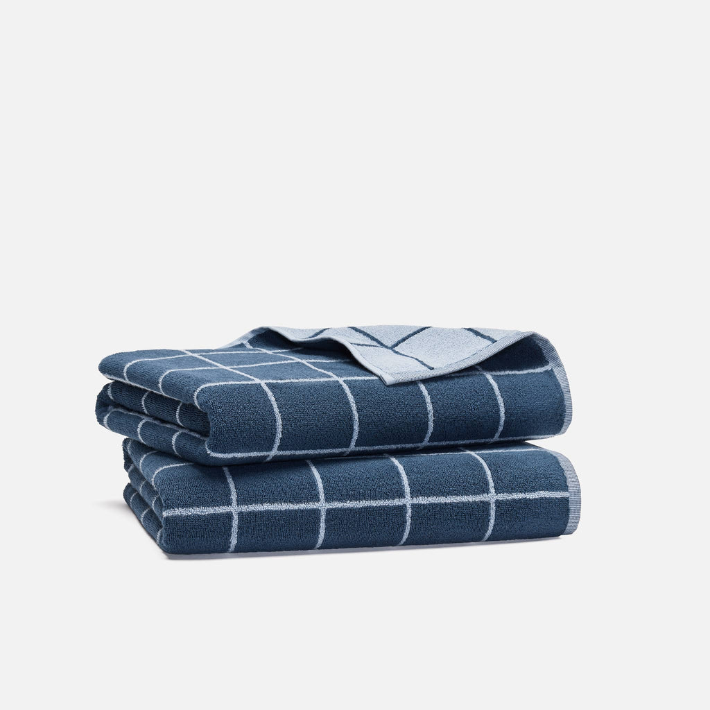 Windowpane Bath Towels